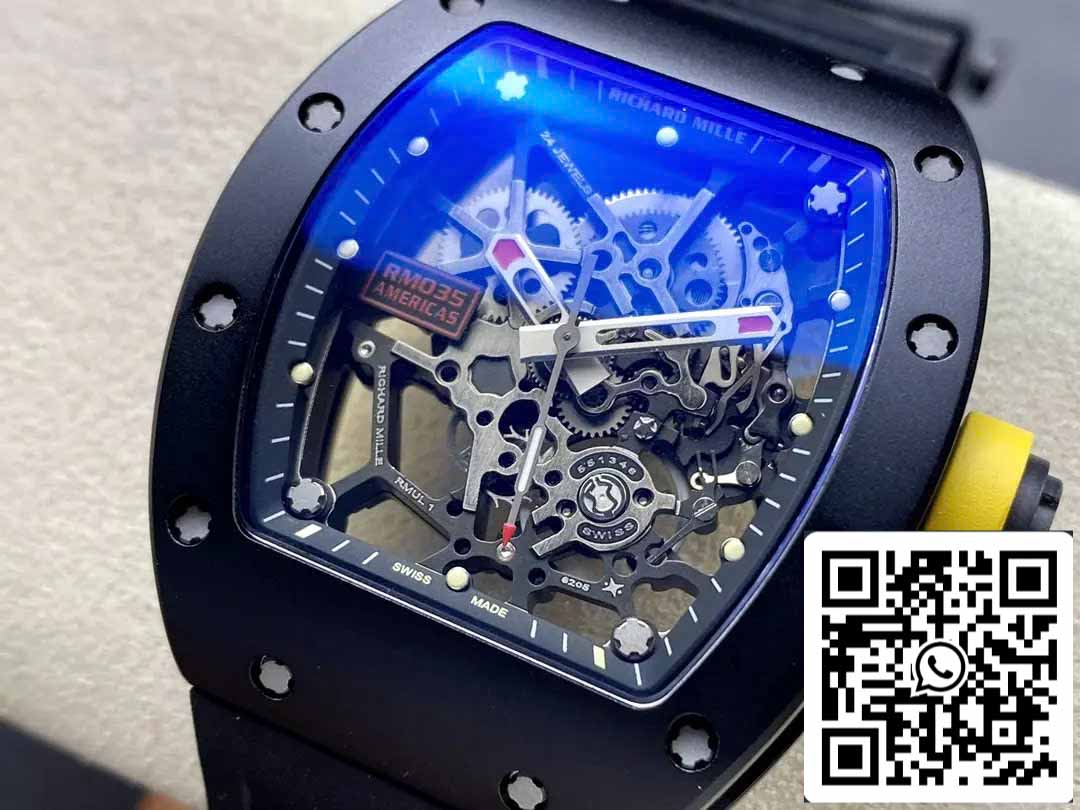 Richard Mille RM035 Rafa Americas Edition 1:1 Mejor edición Sonic Factory V3 Cerámica negra