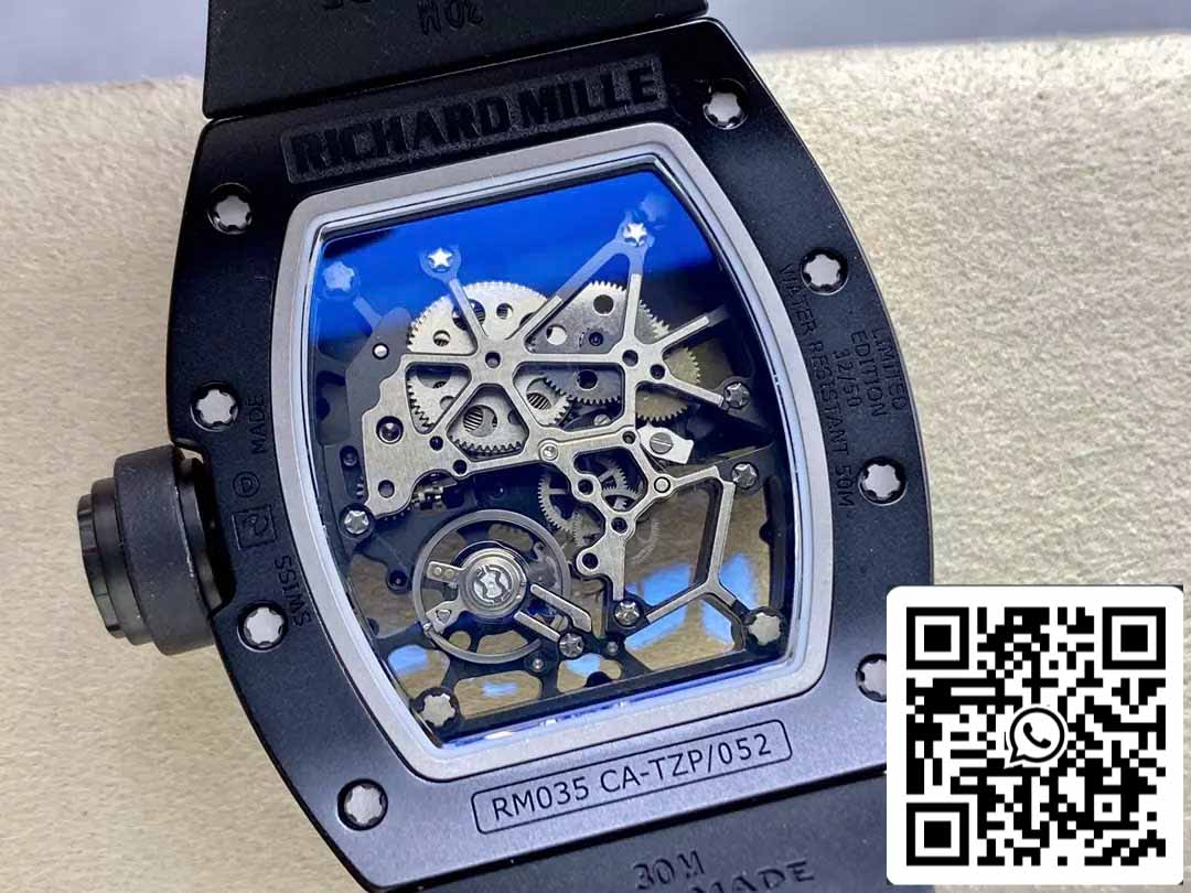 Richard Mille RM035 Rafael Nadal Americas Edición limitada 1:1 Mejor edición Sonic Factory V3