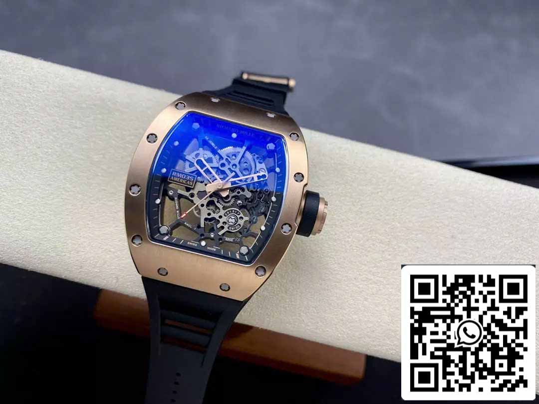 Richard Mille RM035 Toro Americas Edition 1:1 Mejor edición Sonic Factory V3 Oro rosa