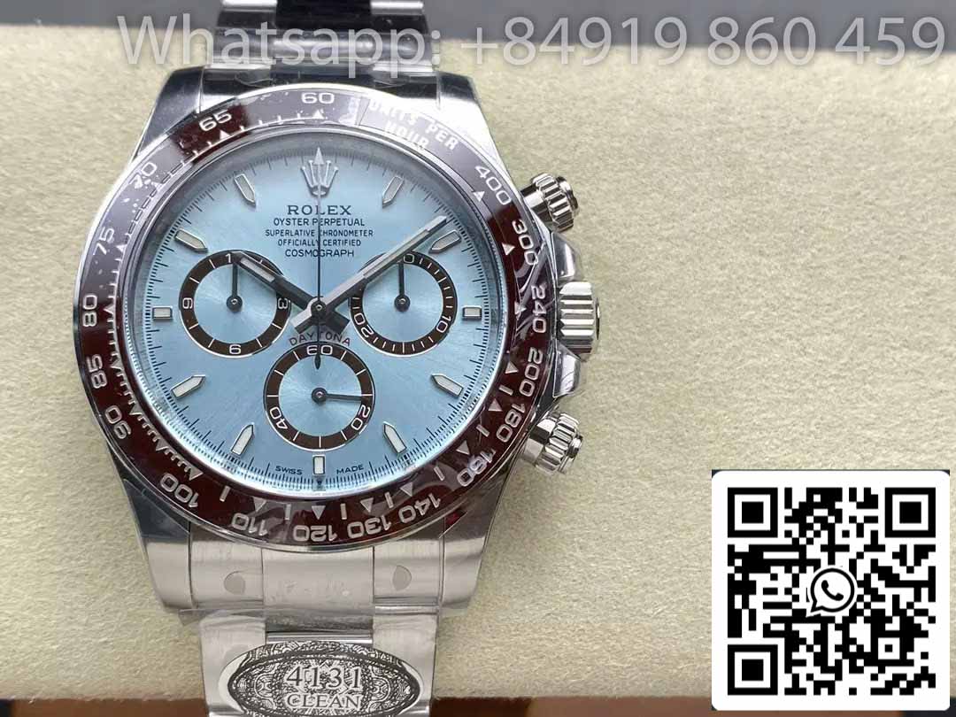 Rolex Cosmograph Daytona m126506-0001 Miglior clone pulito movimento di fabbrica 4131 blu ghiaccio