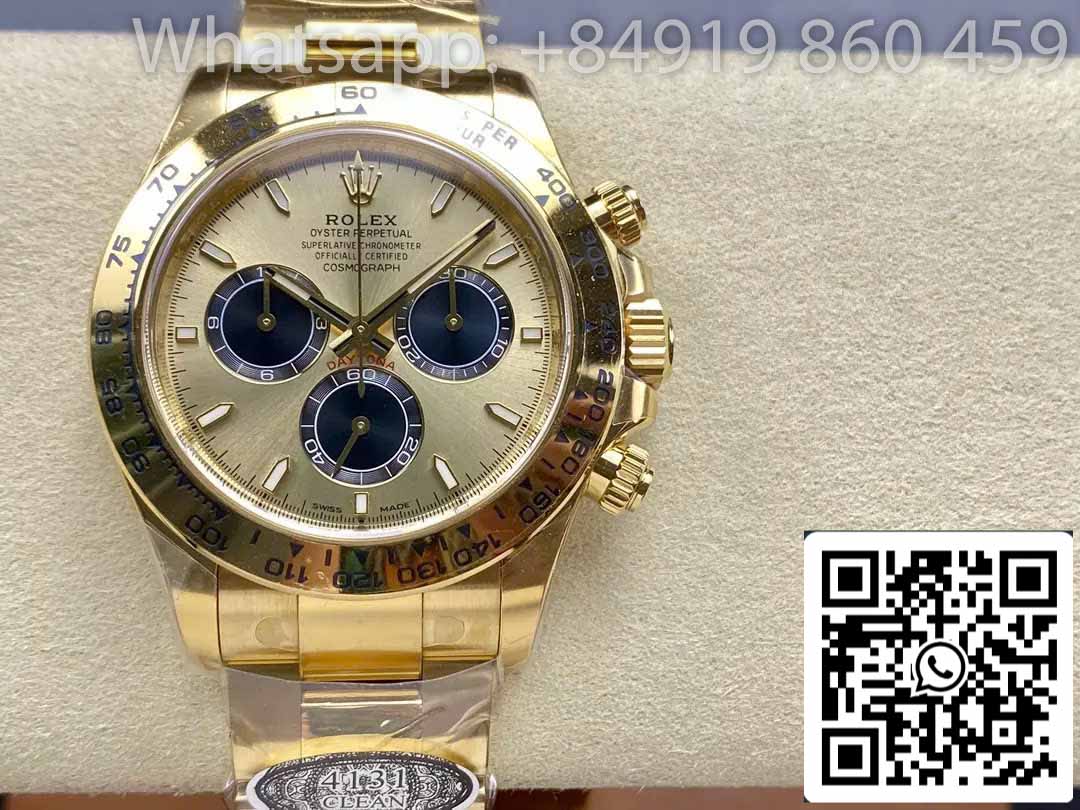 Rolex Cosmograph Daytona m126508-0006 Miglior Clone Pulito Fabbrica 4131 Movimento Oro Giallo