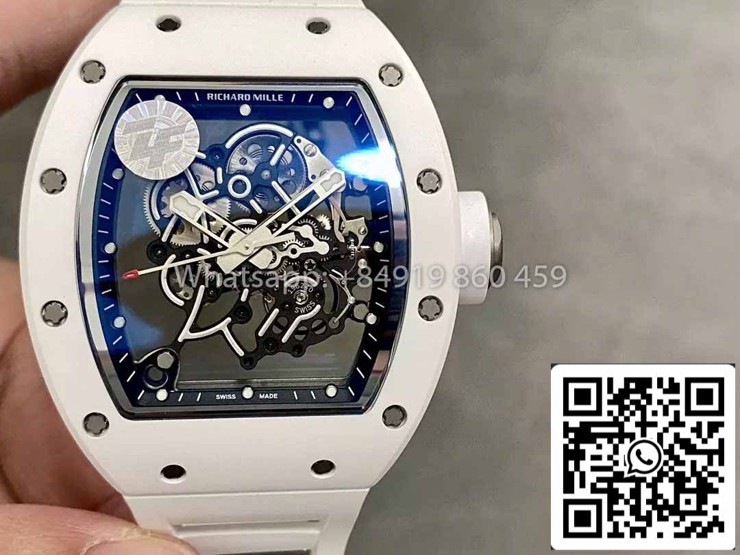 RICHARD MILLE RM055 ZF Factory versión más nueva 2024 1:1 Mejor edición Caja de cerámica 