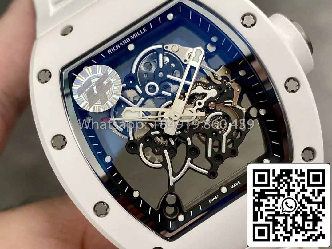 RICHARD MILLE RM055 ZF Factory versión más nueva 2024 1:1 Mejor edición Caja de cerámica 