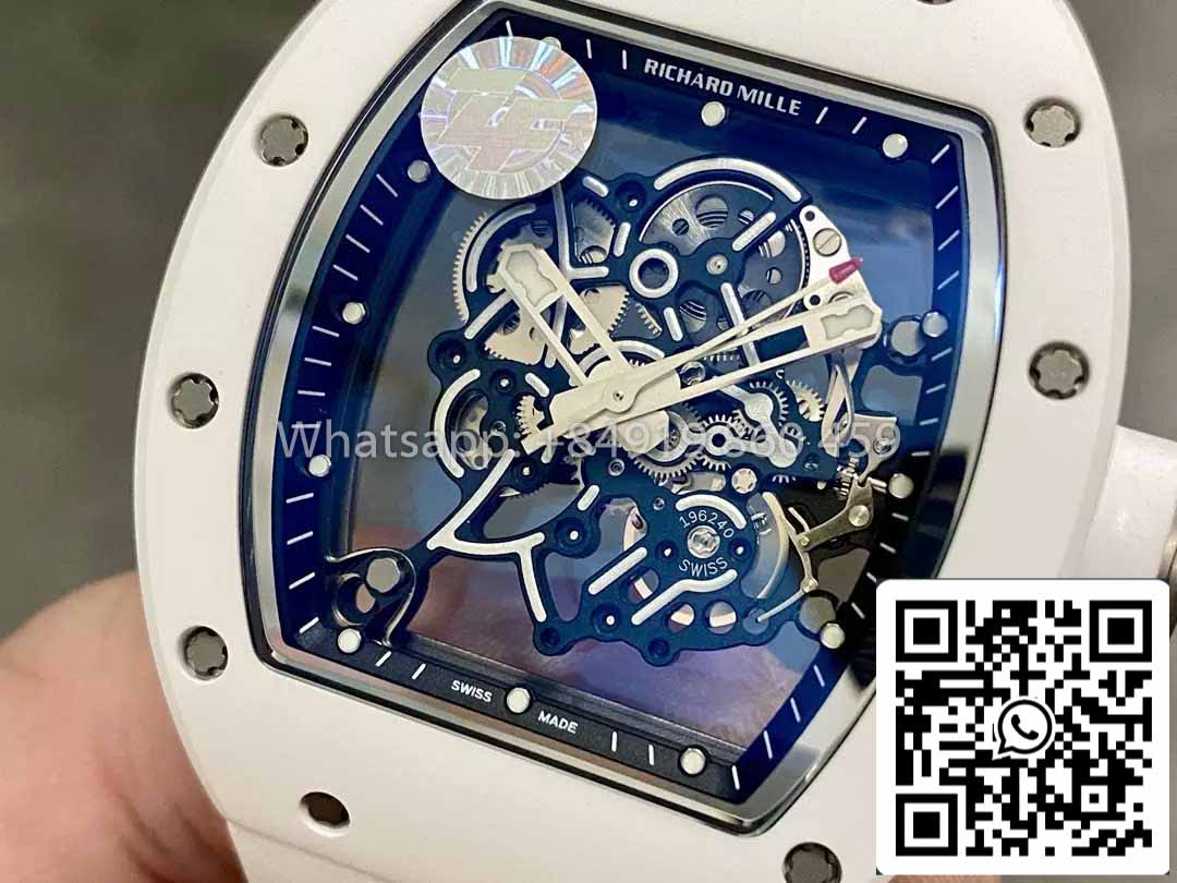 RICHARD MILLE RM055 ZF Factory versión más nueva 2024 1:1 Mejor edición Caja de cerámica 