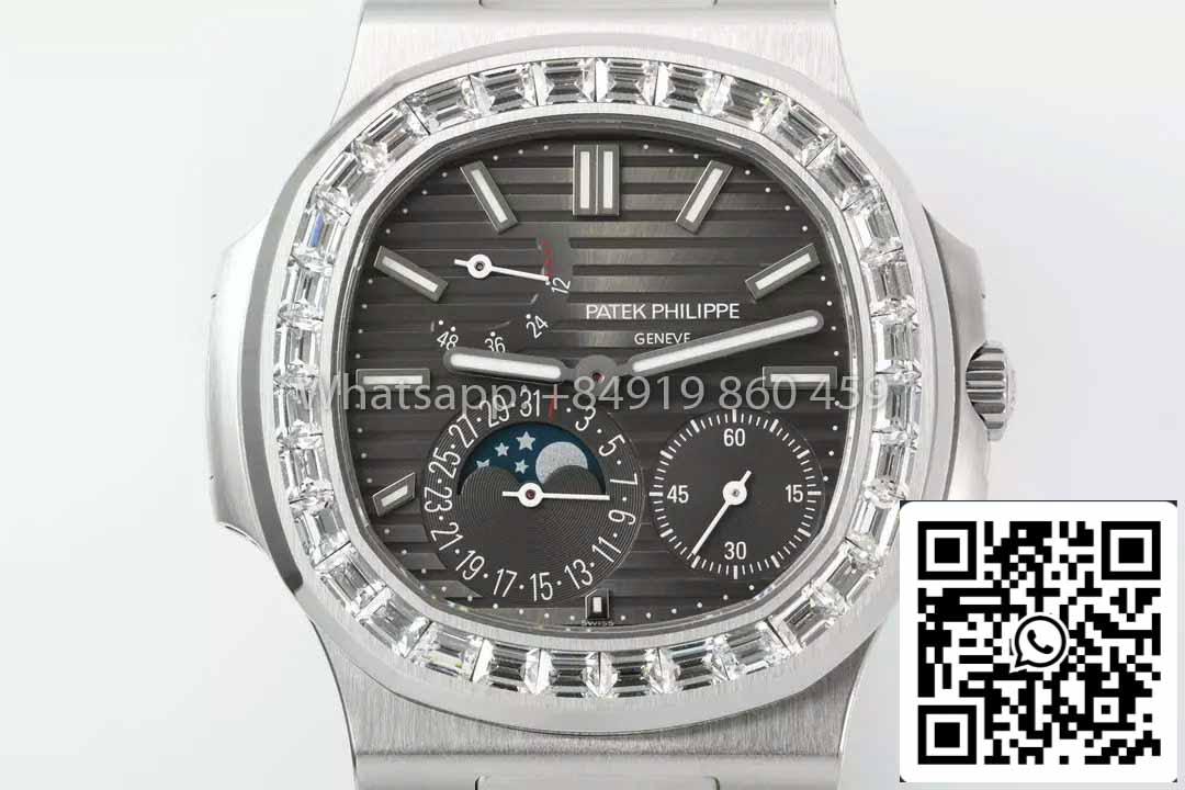 Patek Philippe Nautilus 5712 1:1 Best Clone PPF Factory V3 Newest Version Rhdium Dial