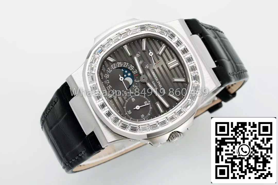 Patek Philippe Nautilus 5712 1:1 Best Clone PPF Factory V3 Newest Version Rhdium Dial