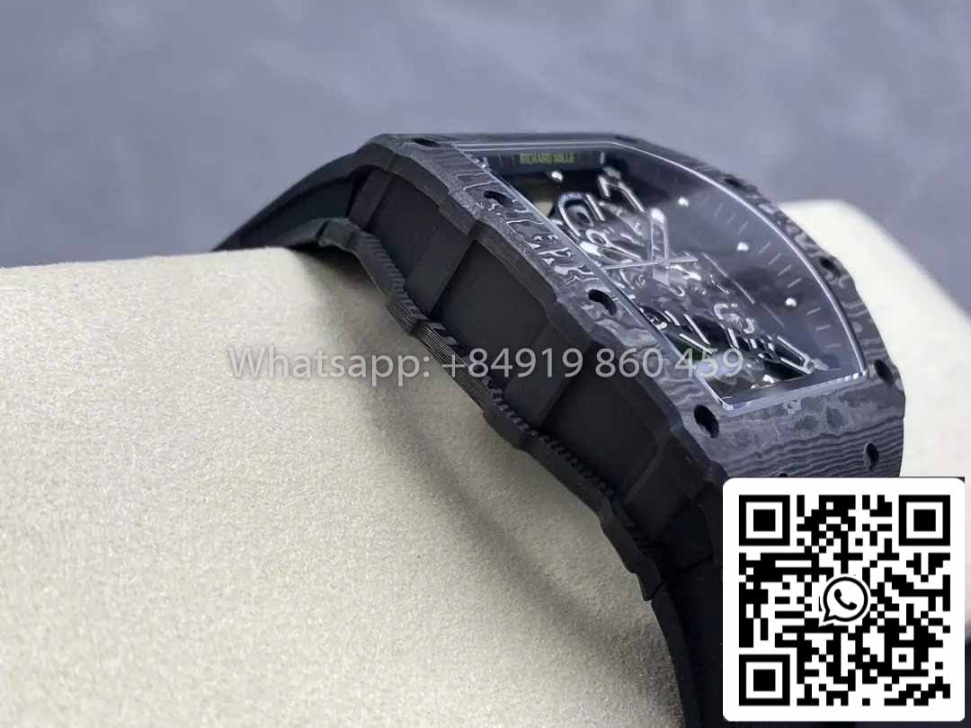 Richard Mille RM035-02 1:1 Best Clone R7 Factory NTPT Carbon Case Black Strap