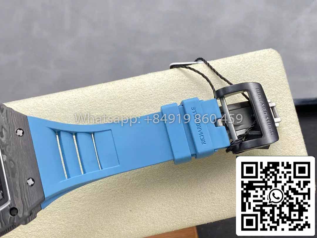 Richard Mille RM035-02 1:1 Best Clone R7 Factory NTPT Carbon Case Blue Strap