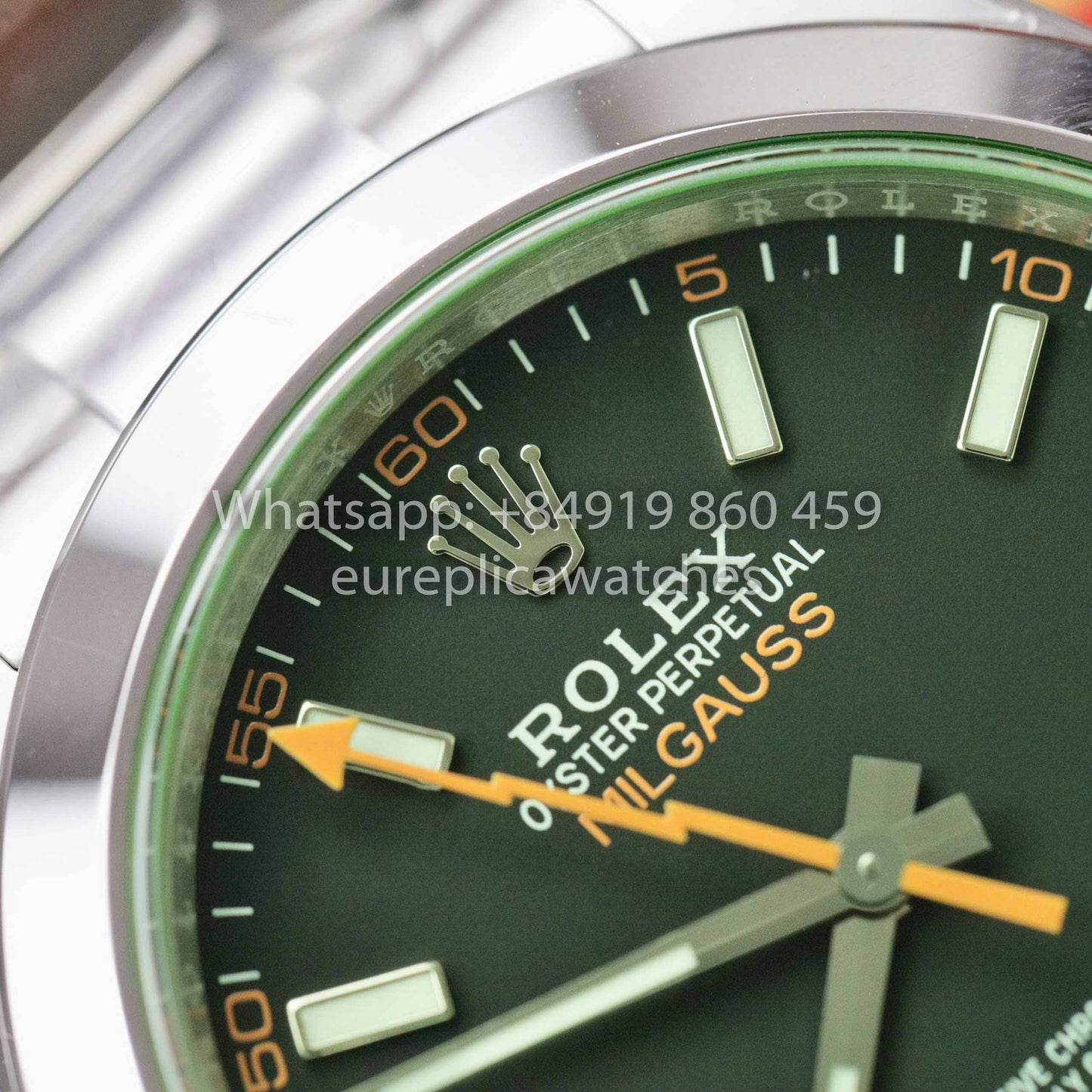 Réplica del reloj Rolex Milgauss 116400GV-0001 1:1 mejor clon vs fábrica