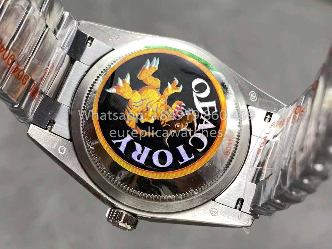 Rolex Day Date 128239 QF Factory 1:1 Mejor clon Esfera de diamantes plateada