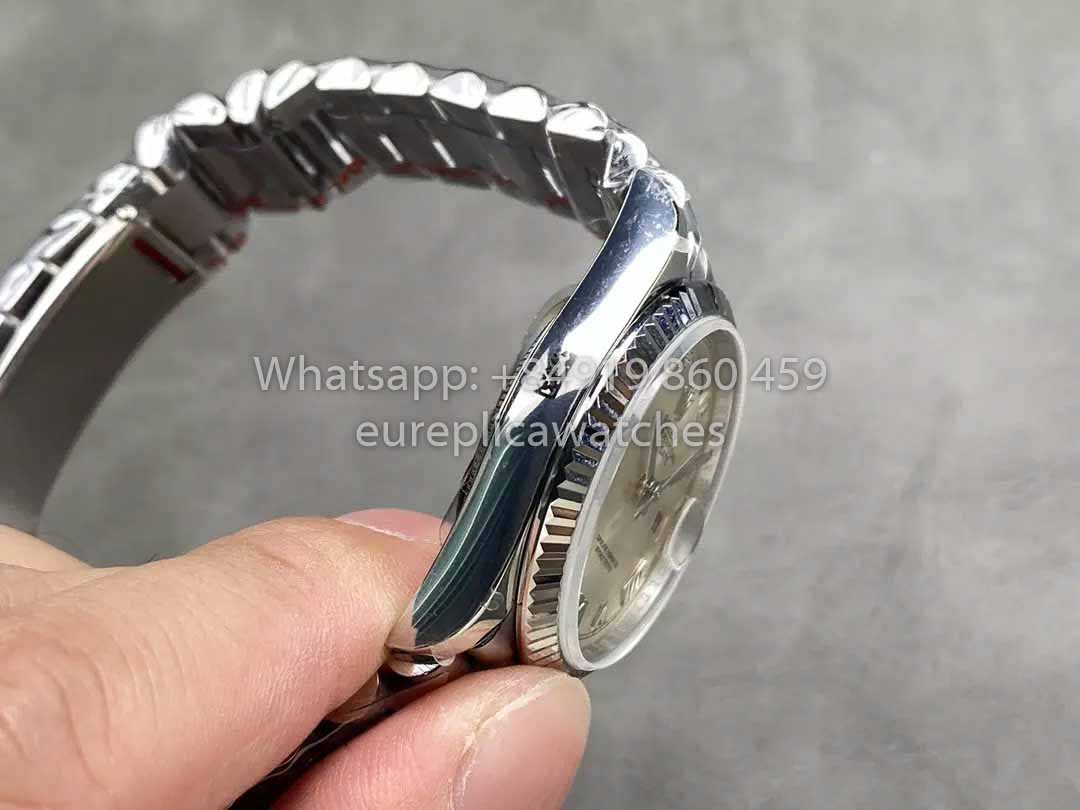 Rolex Day Date 128239 QF Factory 1:1 Miglior Clone Quadrante Numerico Argento