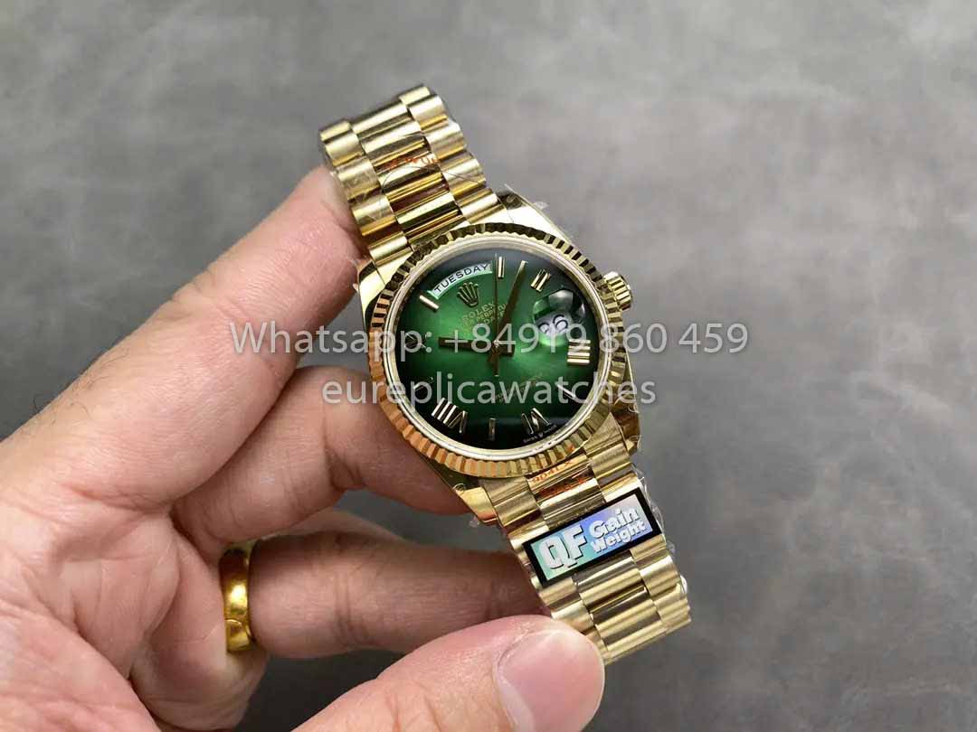 Rolex Day Date M128238 QF Factory 1:1 Miglior Clone Quadrante Verde Numerico