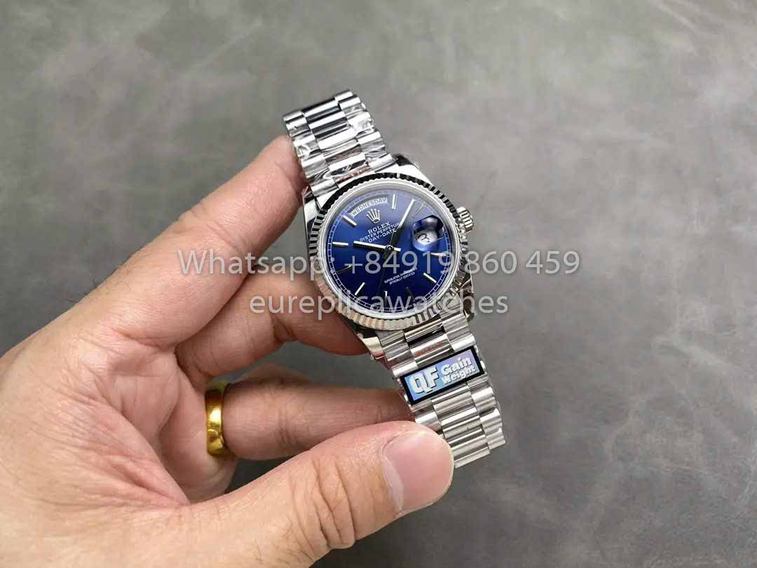 Rolex Day Date M128239 QF Factory 1:1 Best Clone Blue Index Dial