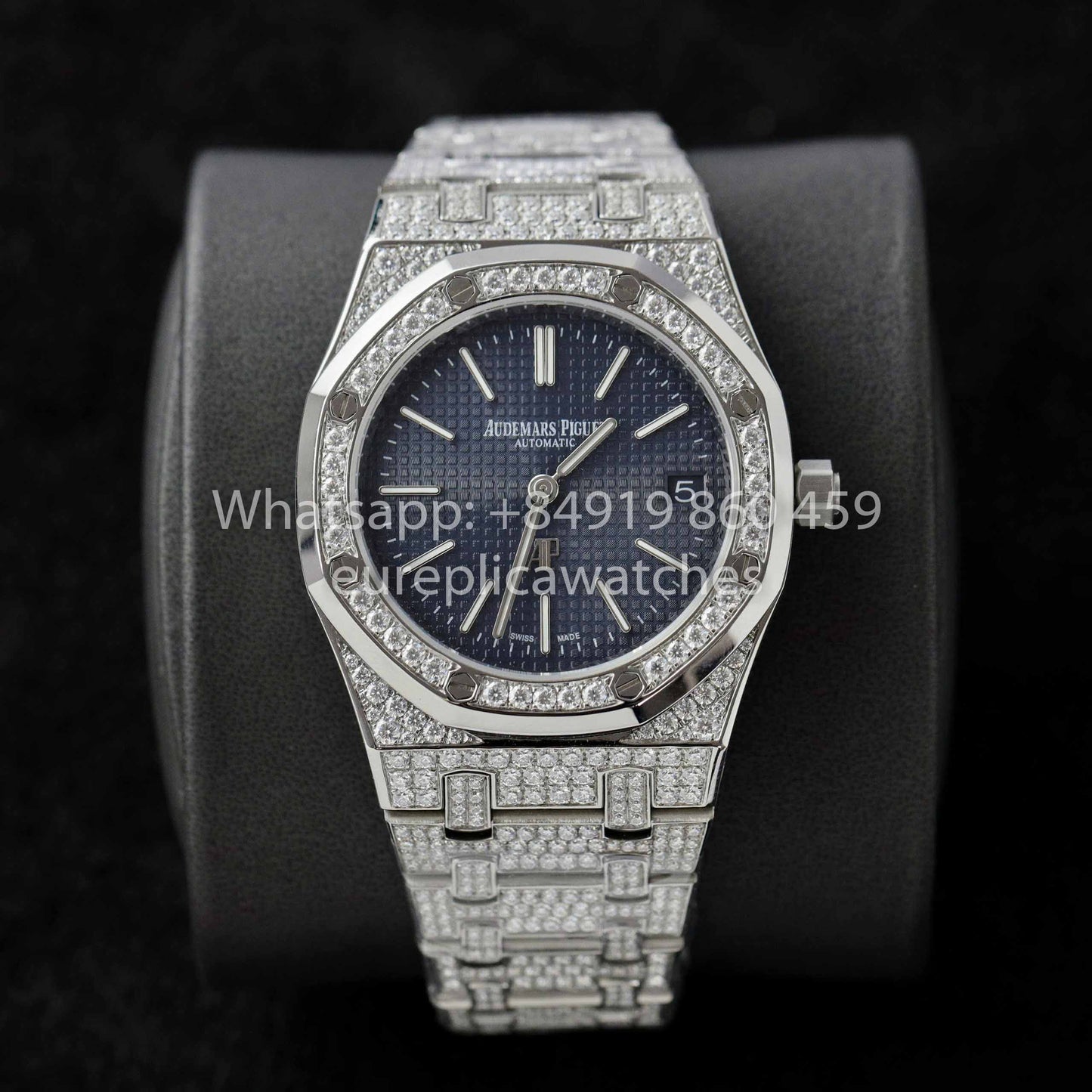 Audemars Piguet Royal Oak 15202ST.OO.1240ST.01 Diamantes moissanita personalizados 1:1 Mejor clon