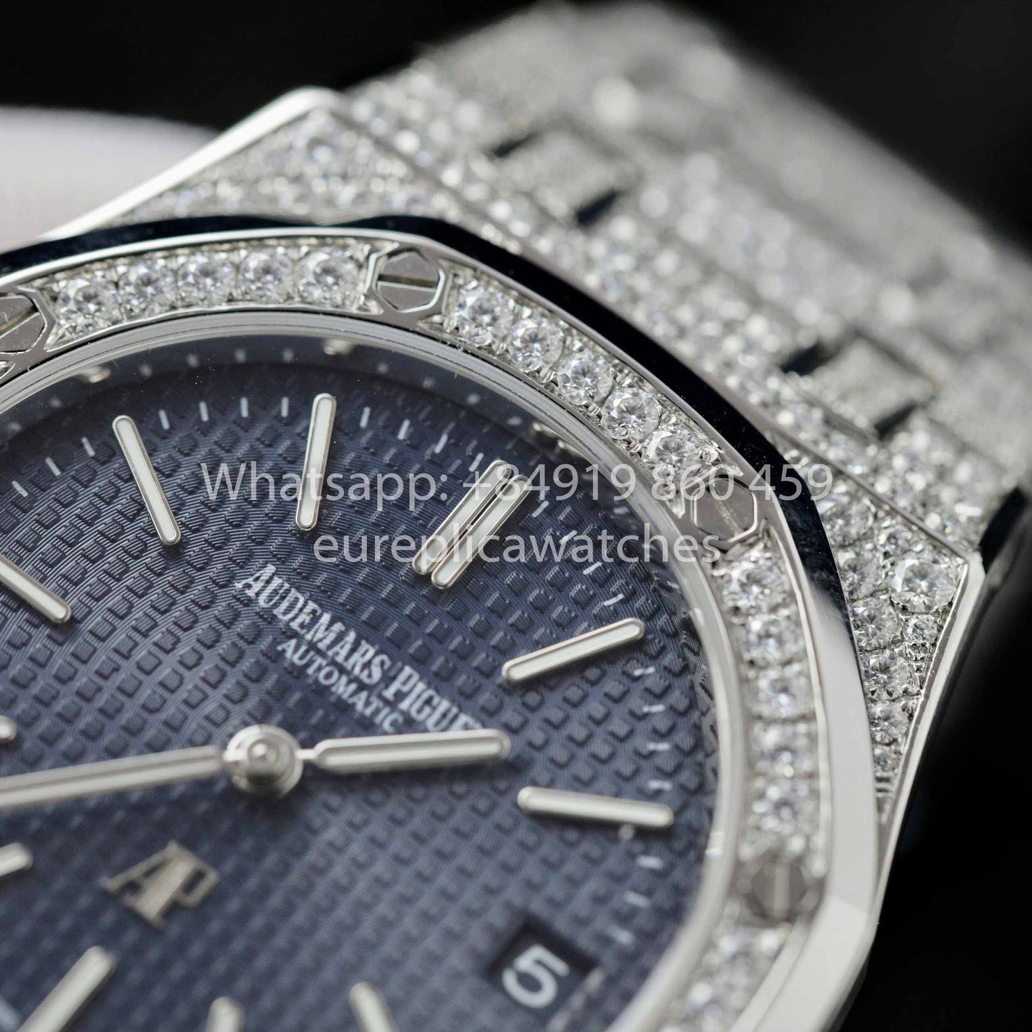 Audemars Piguet Royal Oak 15202ST.OO.1240ST.01 Diamantes moissanita personalizados 1:1 Mejor clon