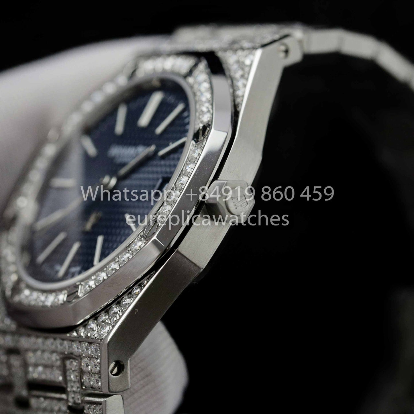 Audemars Piguet Royal Oak 15202ST.OO.1240ST.01 Diamantes moissanita personalizados 1:1 Mejor clon