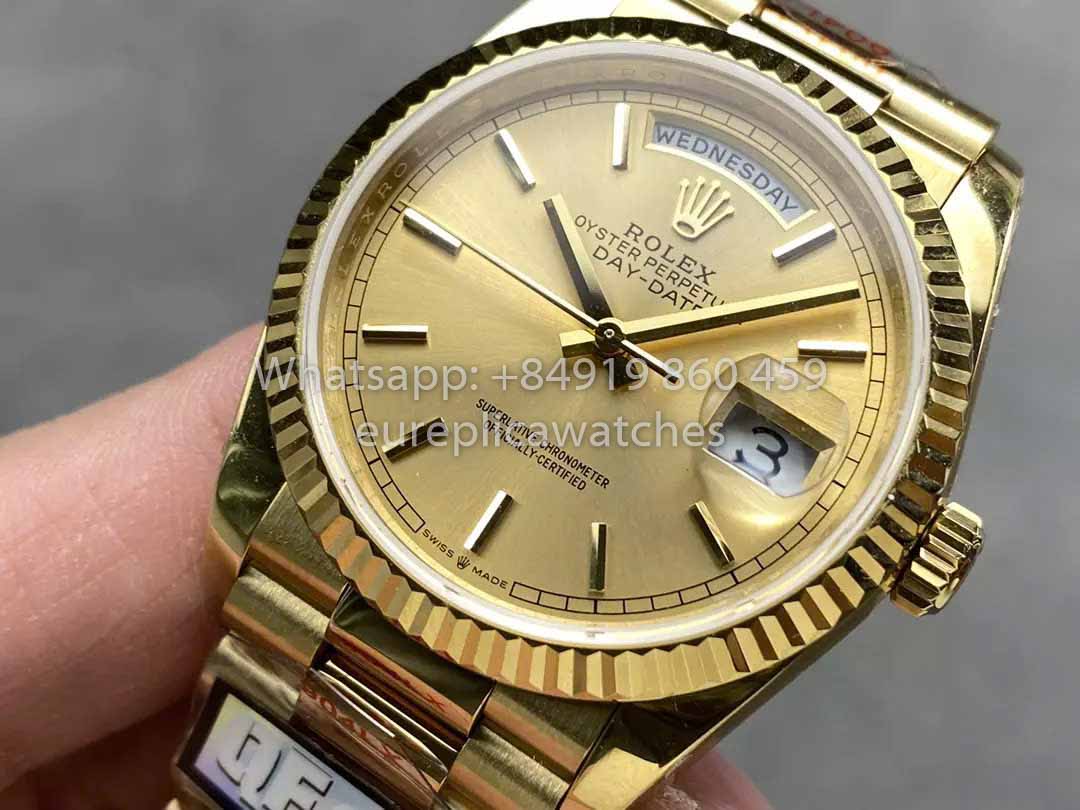 Rolex Day Date M128238-0045 - 128238-0045 Quadrante indice QF Fabbrica 1:1 Miglior clone 36mm