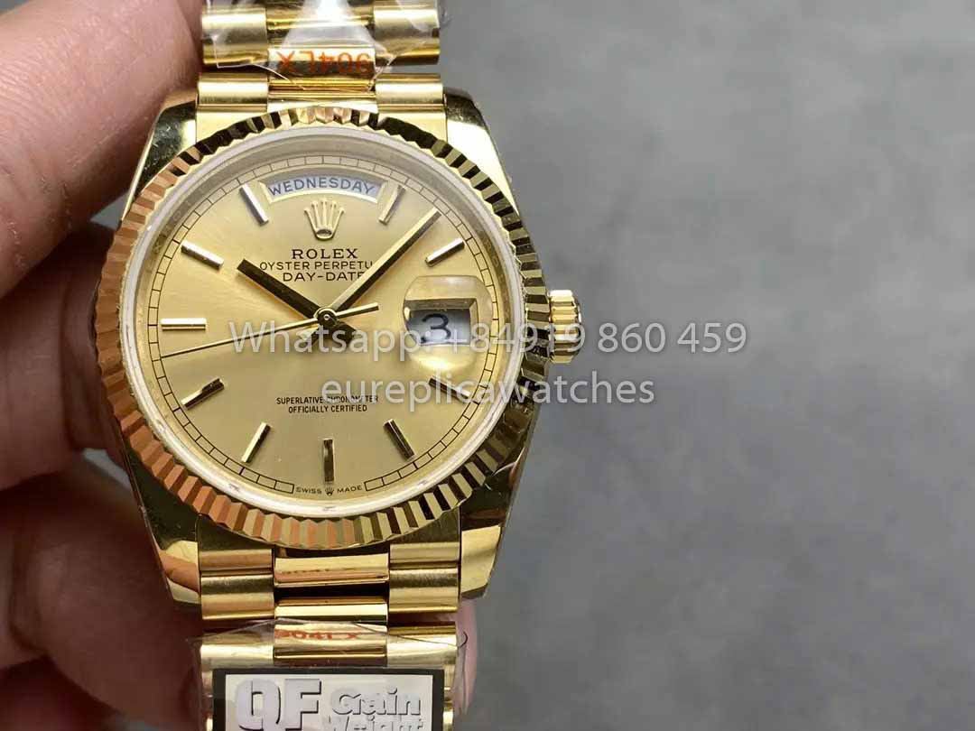 Rolex Day Date M128238-0045 - 128238-0045 Quadrante indice QF Fabbrica 1:1 Miglior clone 36mm