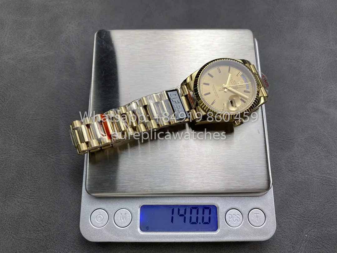 Rolex Day Date M128238-0045 - 128238-0045 Index Dial QF Factory 1:1 Best Clone 36mm