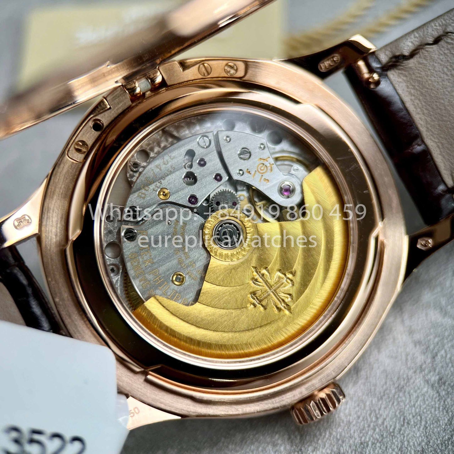 Patek Philippe Calatrava 5227J-001 revestido en oro rosa de 18 quilates 1:1 Mejor clon de fábrica 3K