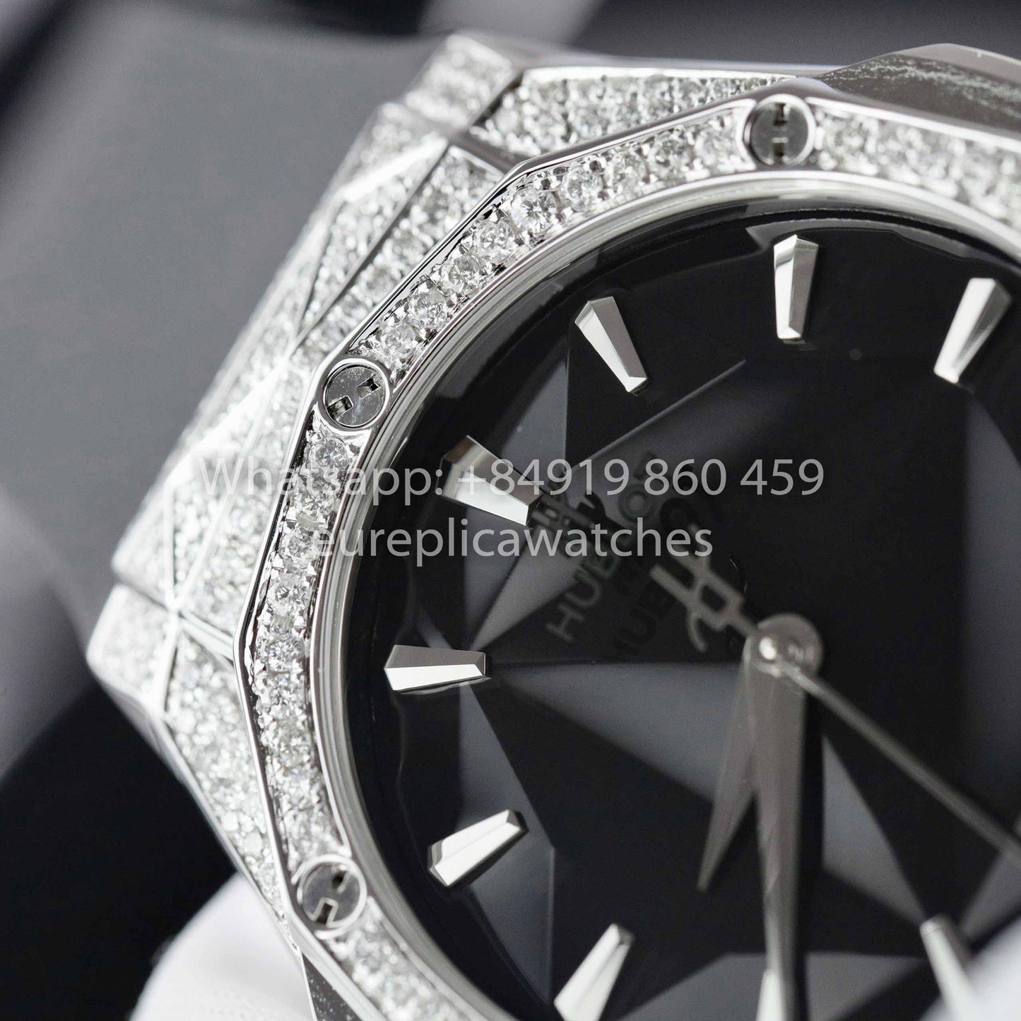 HUBLOT CLASSIC FUSION ORLINSKI 40mm Custom Moissanite Stone 1:1 Best Clone