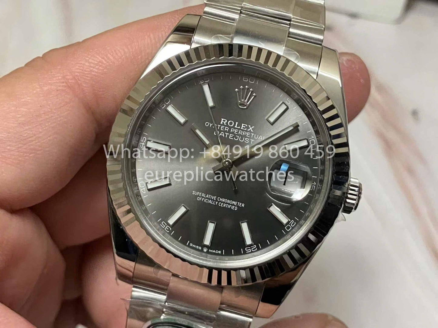 Rolex Datejust M126334-0013 1:1 Best Edition Clean Factory Grey Dial