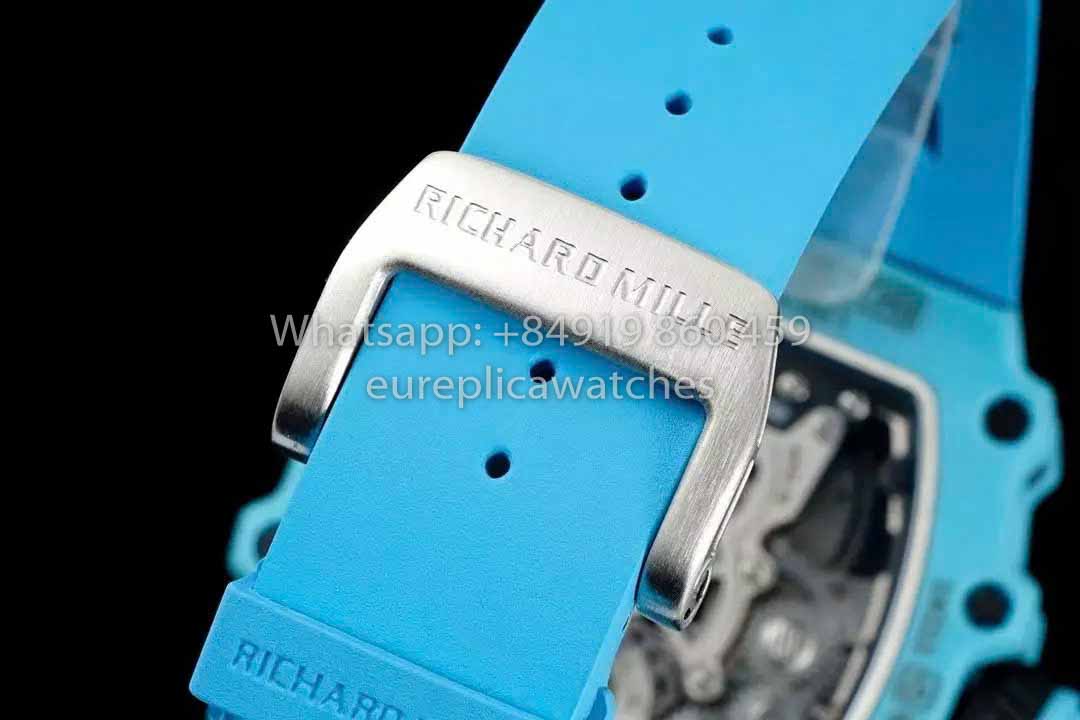 Orologio Richard Mille RM21-01 Blue Tiffany Tourbillon 1:1 miglior clone RM Factory