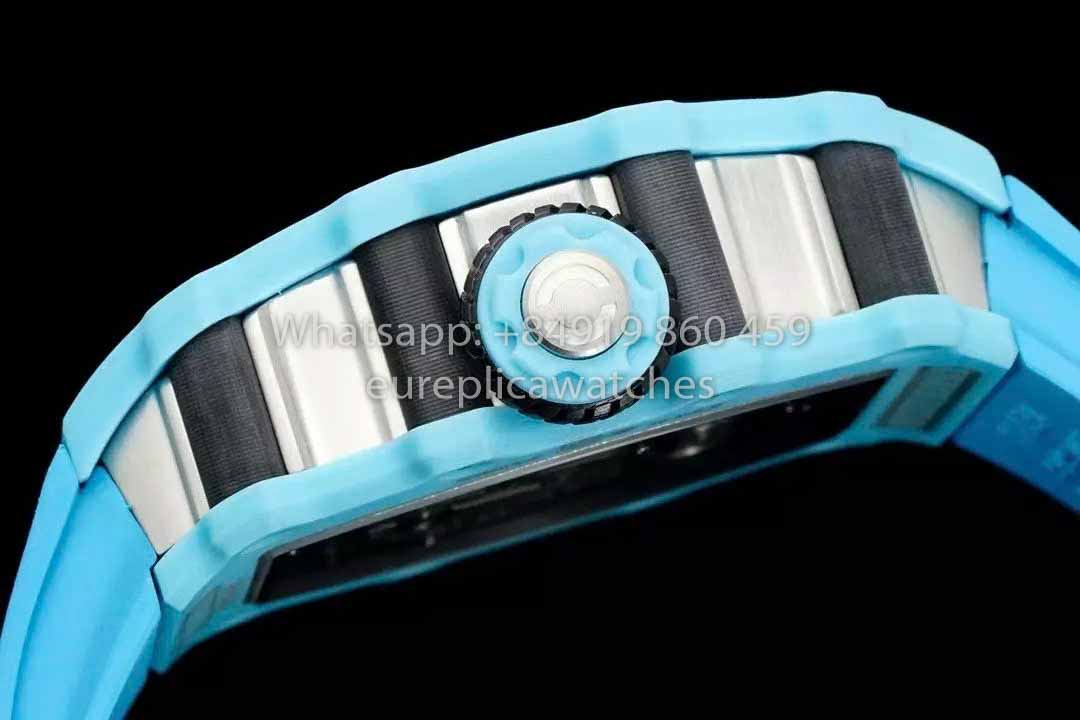 Orologio Richard Mille RM21-01 Blue Tiffany Tourbillon 1:1 miglior clone RM Factory