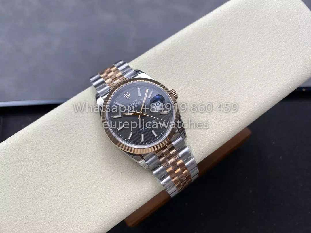 Rolex DateJust 36 126233 Esfera de rodio 1:1 Mejor clon VS Fábrica Acero 904L