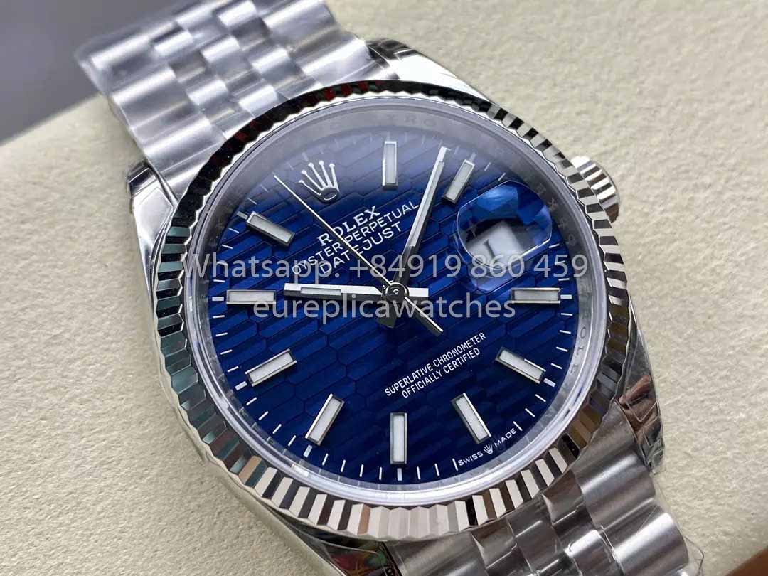 Rolex Datejust 36 M126234-0049 Esfera azul 1:1 Mejor clon VS Fábrica Acero 904L