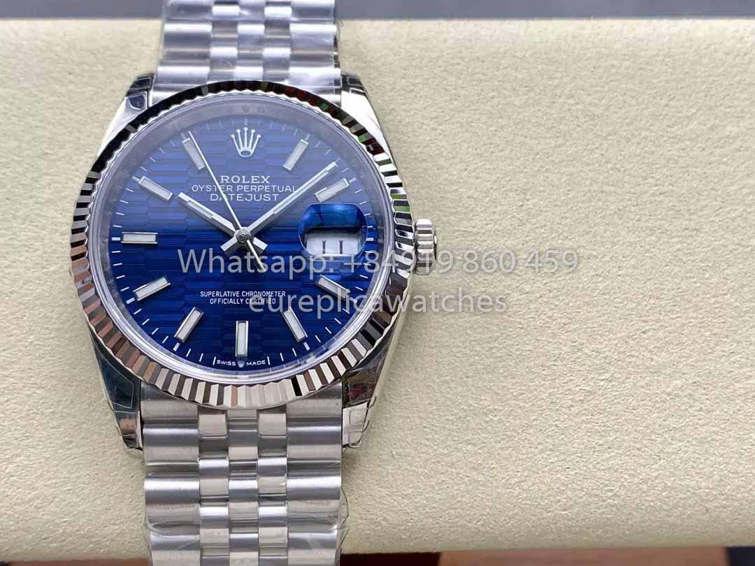 Rolex Datejust 36 M126234-0049 Esfera azul 1:1 Mejor clon VS Fábrica Acero 904L