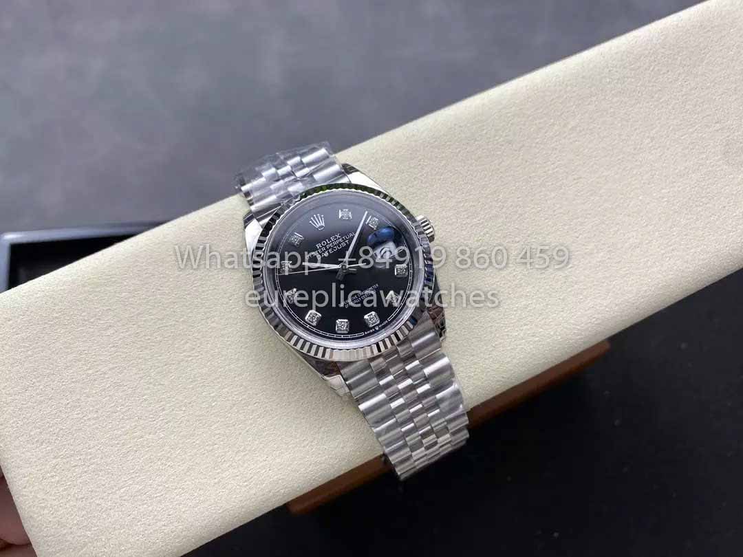 Rolex Datejust 36 126234 Quadrante Nero Diamante 1:1 Miglior Clone VS Fabbrica