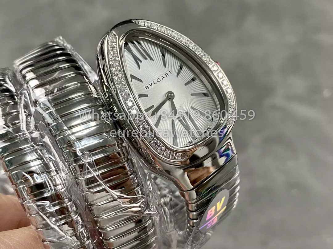 Bvlgari Serpenti 103819 1:1 Best Edition BV Factory White Dial Stainless Steel