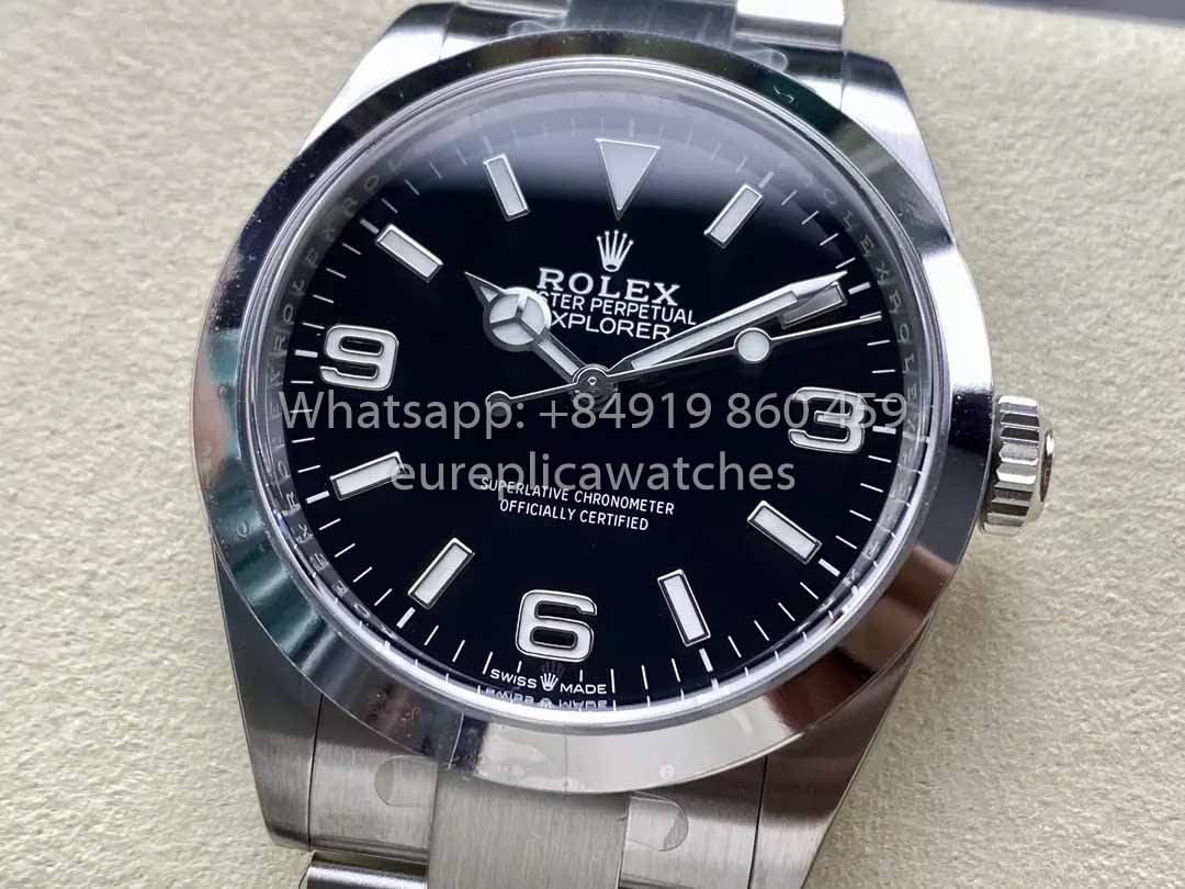 Rolex Explorer M224270 -0001 Clean Factory 40 mm 1:1 Mejor clon Esfera negra