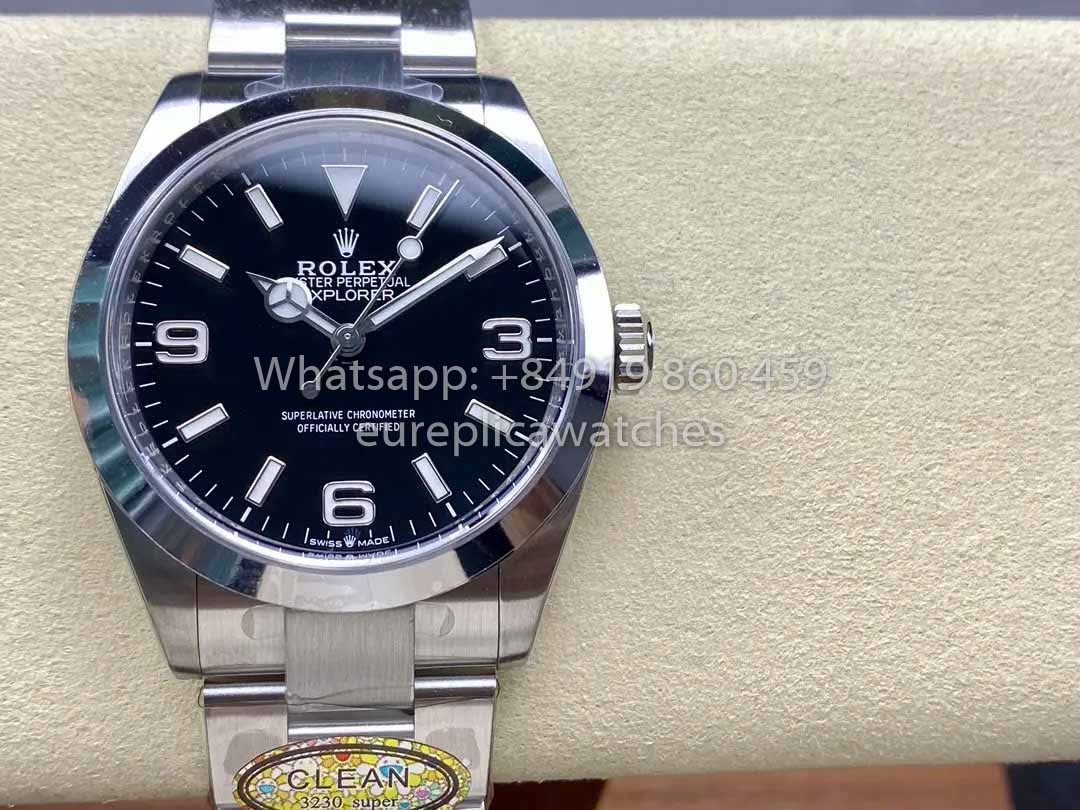 Rolex Explorer M224270 -0001 Clean Factory 40 mm 1:1 Mejor clon Esfera negra