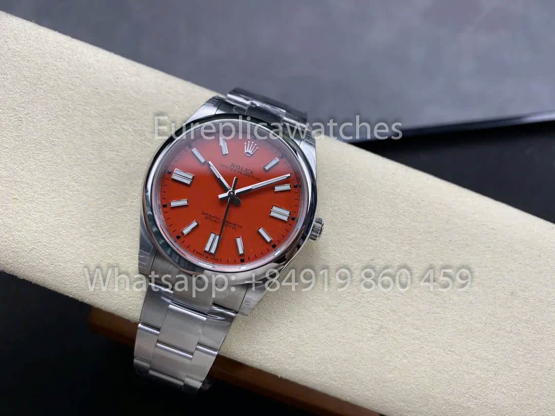 Rolex Oyster Perpetual M124300-0007 41MM 1:1 Miglior Clone VS Quadrante Rosso di Fabbrica