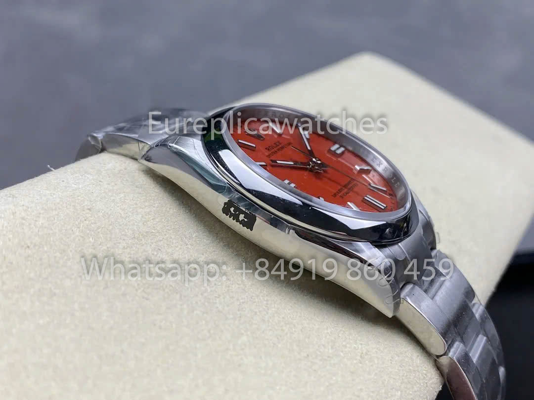 Rolex Oyster Perpetual M126000-0007 36MM 1:1 Miglior Clone VS Quadrante Rosso di Fabbrica