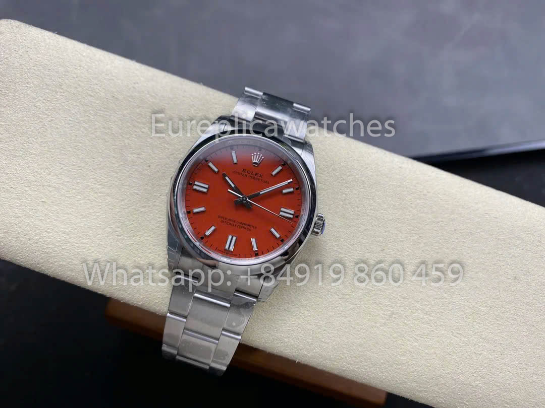 Rolex Oyster Perpetual M126000-0007 36MM 1:1 Miglior Clone VS Quadrante Rosso di Fabbrica