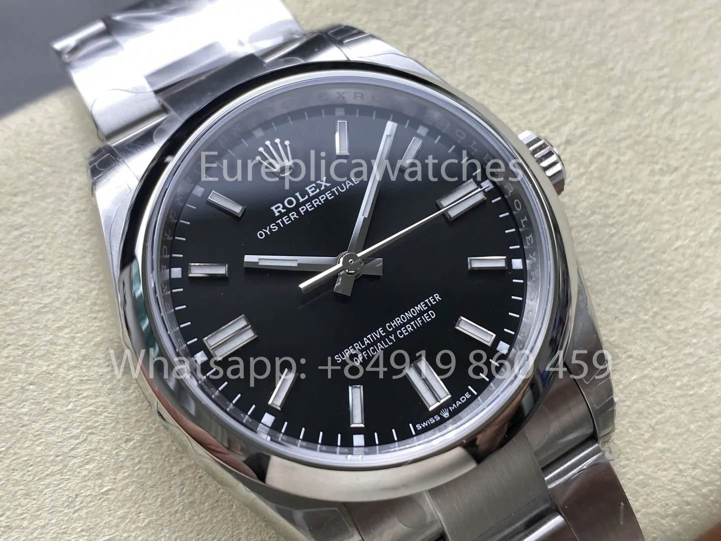 Rolex Oyster Perpetual M126000-0002 36MM 1:1 Miglior Clone VS Quadrante Nero di Fabbrica