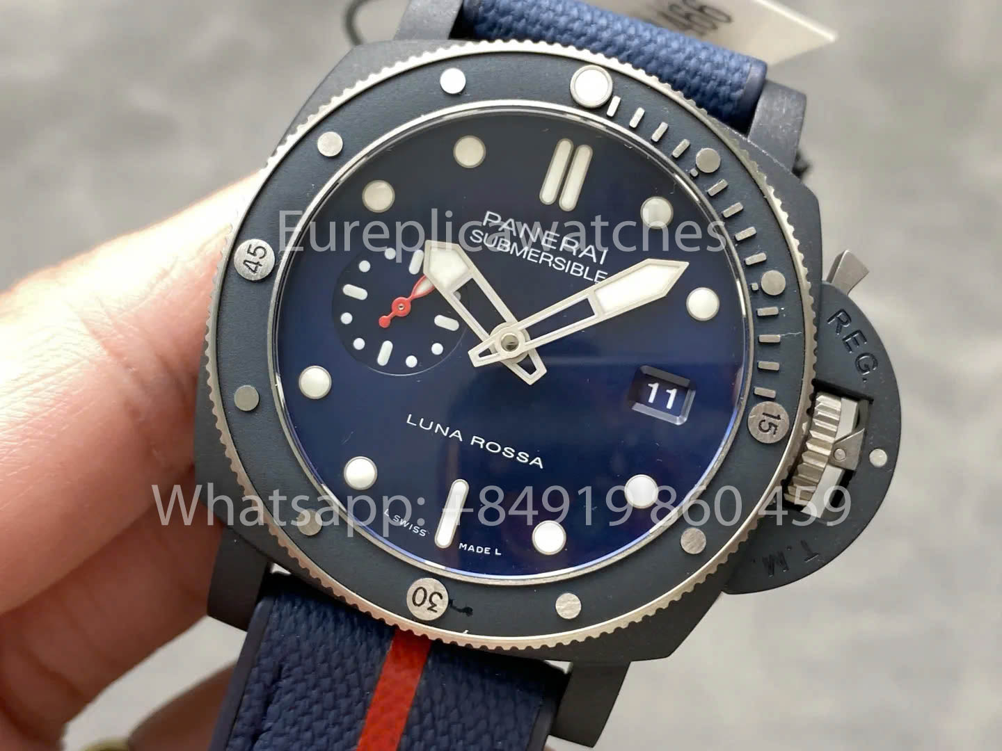 Panerai Sumergible QuarantaQuattro Luna Rossa PAM01466 1:1 Mejor Clon VS Factory