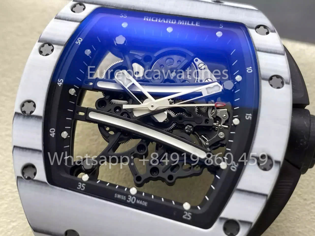 RICHARD MILLE  RM61-01 Carbon Fiber Skeleton Dial ZF Factory newest Version 1:1 Best Clone