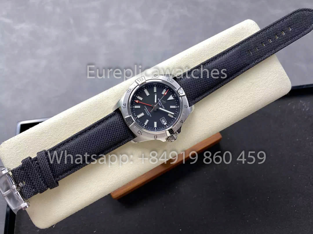 Breitling Avenger Automatic GMT 44 BLS Factory 1:1 Best Clone Grey Dial Red Pointer