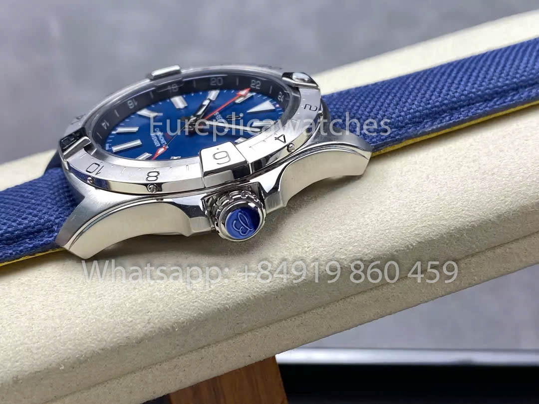 Breitling Avenger Automatic GMT 44 BLS Factory 1:1 Miglior Clone Quadrante Blu