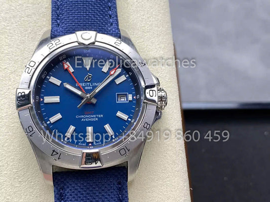 Breitling Avenger Automatic GMT 44 BLS Factory 1:1 Miglior Clone Quadrante Blu