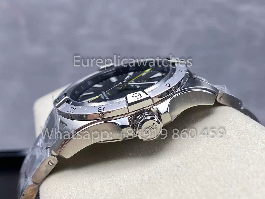 Breitling Avenger Automatic GMT 44 BLS Factory 1:1 Best Clone Grey Dial Yellow Pointer SS