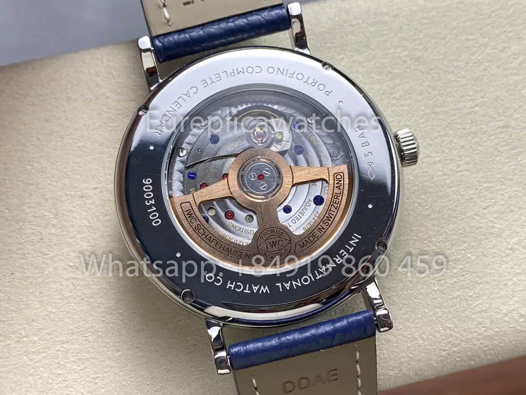 Orologio automatico IWC Portofino IW359002 41MM 1:1 Miglior clone GR Factory Cinturino blu