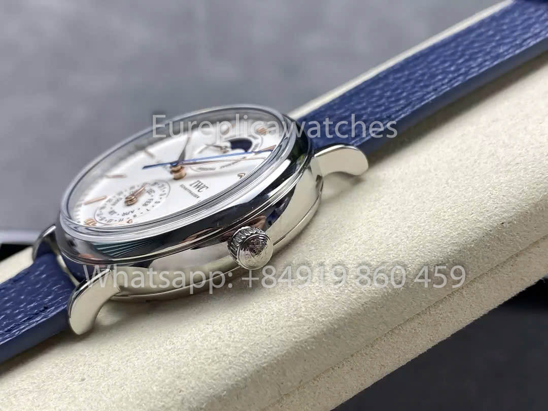 Orologio automatico IWC Portofino IW359002 41MM 1:1 Miglior clone GR Factory Cinturino blu