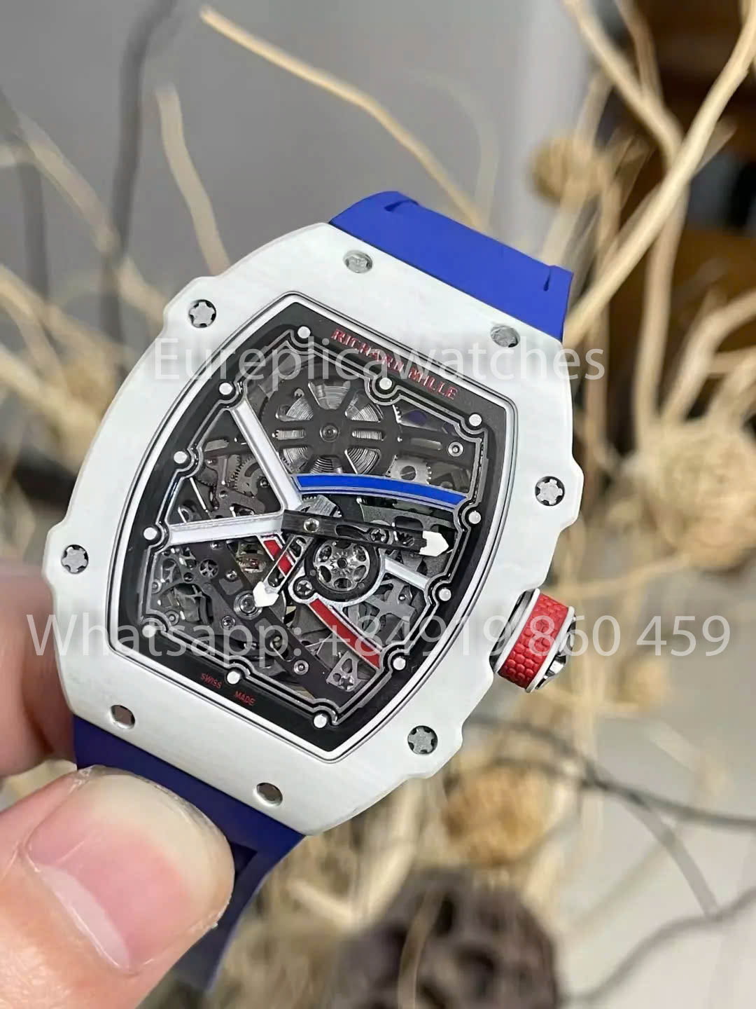 Replica Richard Mille RM67-02 Carbonio Bianco NTPT 1:1 Miglior Clone V5 Versione più recente