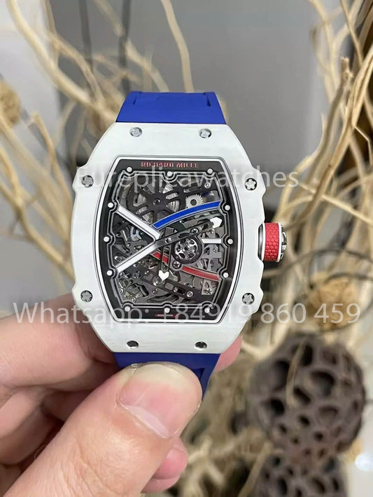 Replica Richard Mille RM67-02 Carbonio Bianco NTPT 1:1 Miglior Clone V5 Versione più recente